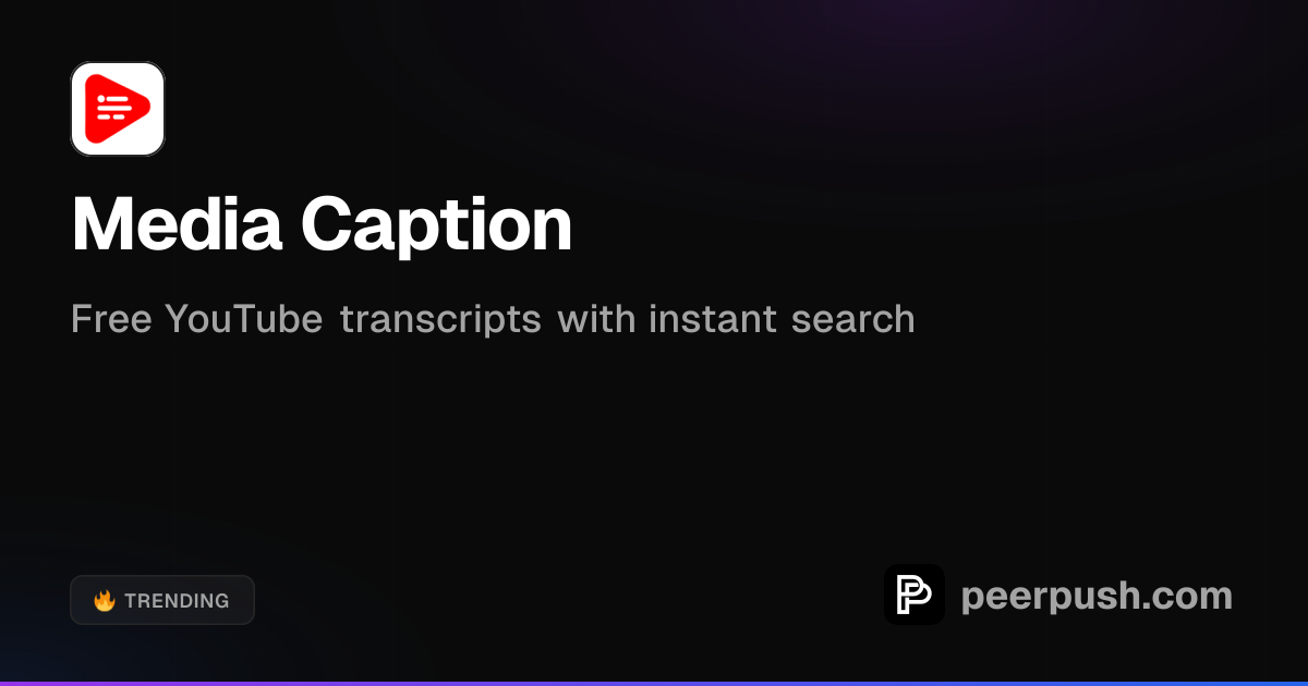 Media Caption