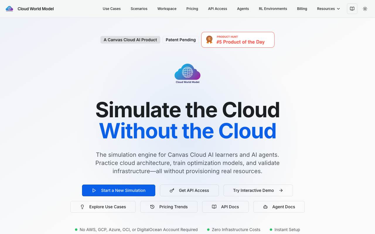 Cloud World Model screenshot 1