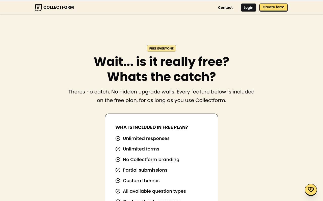 Collectform screenshot 2