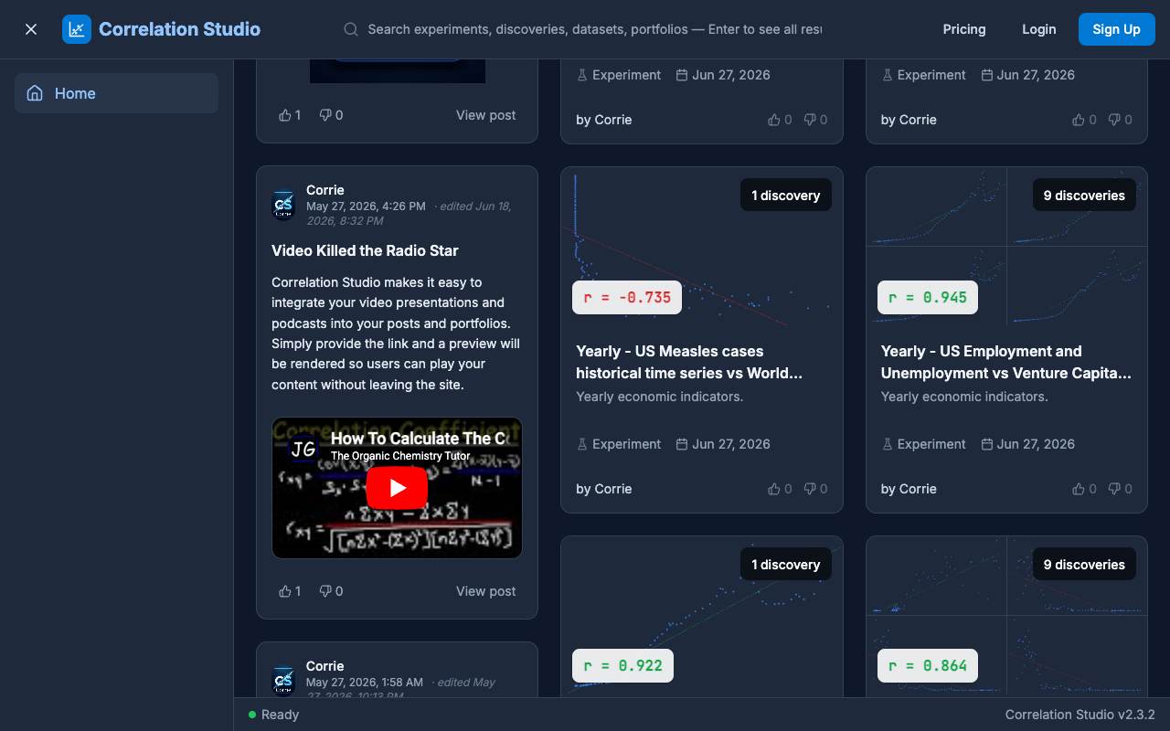 Correlation Studio screenshot 2
