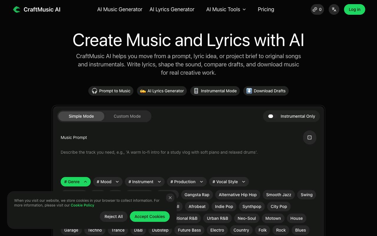 CraftMusic AI screenshot 1