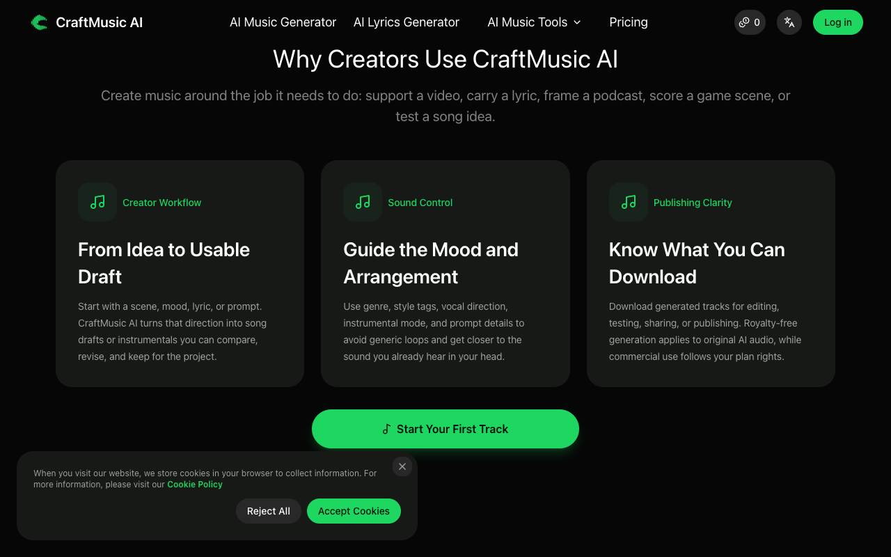 CraftMusic AI screenshot 2