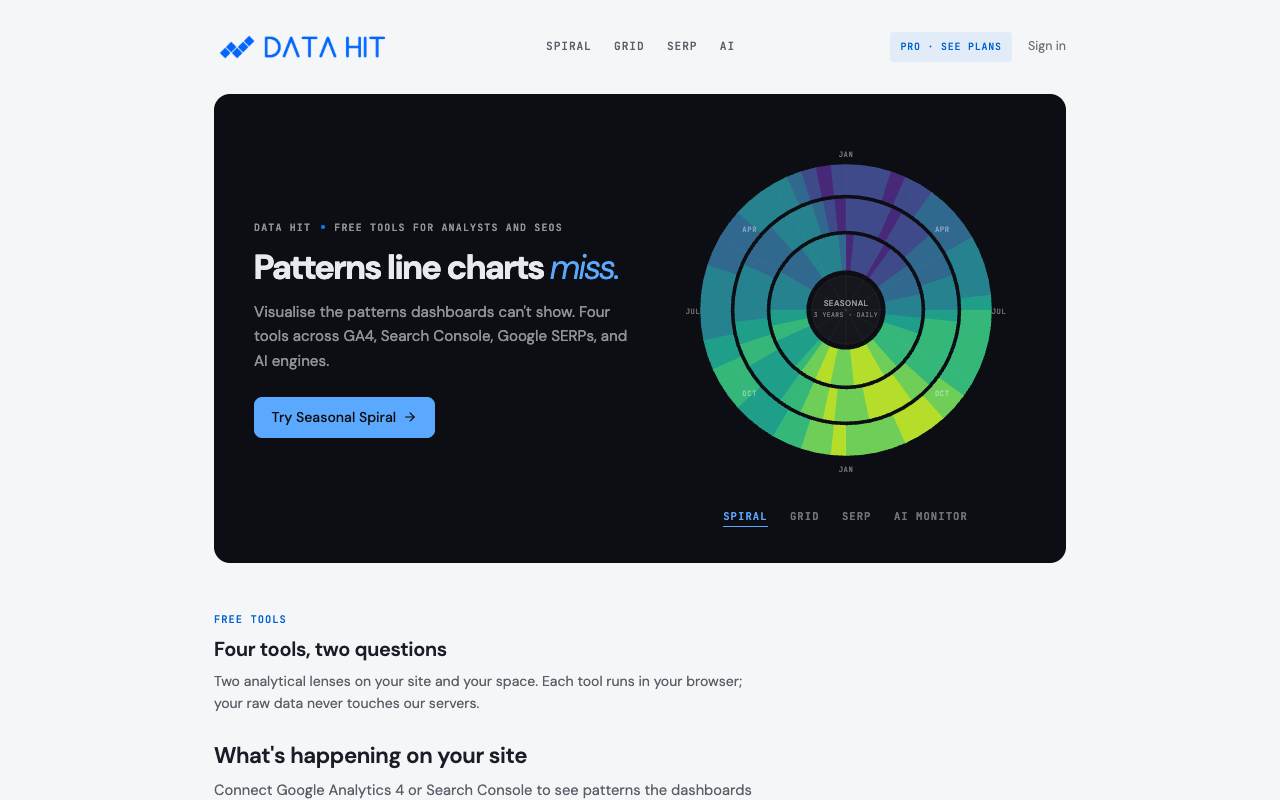 DATA HIT screenshot 1