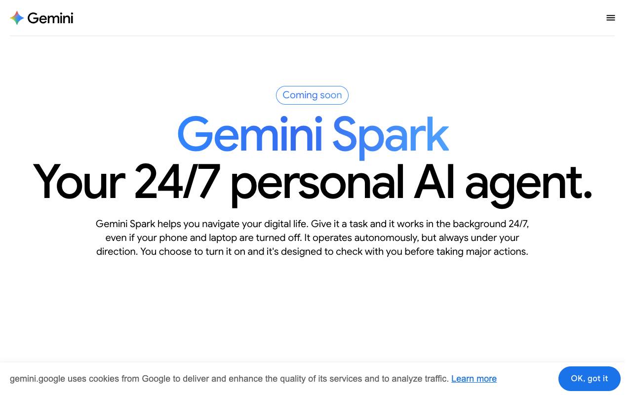 Gemini Spark screenshot 1