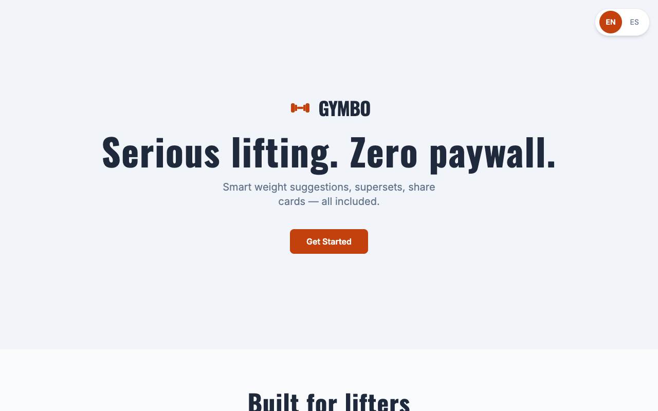 Gymbo screenshot 1