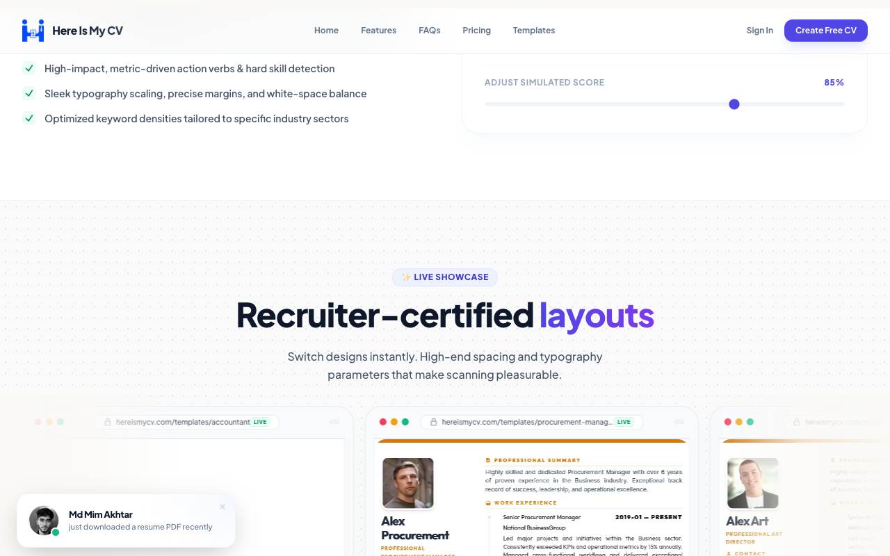 Here Is My CV screenshot 5