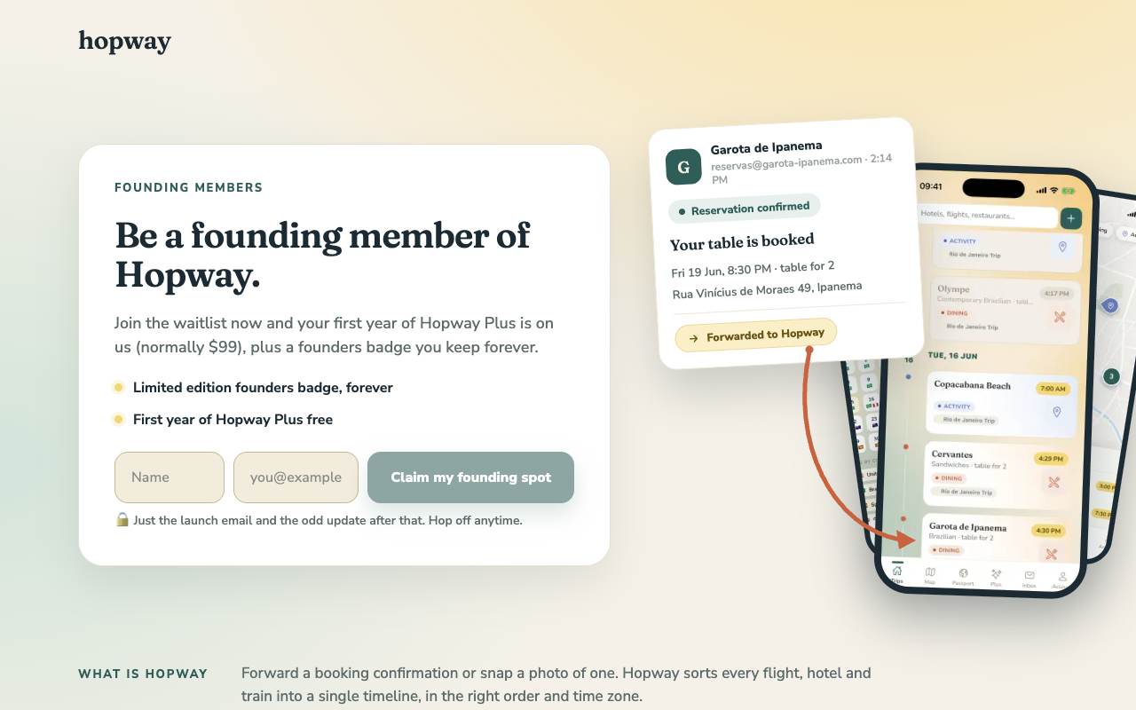 Hopway screenshot 1