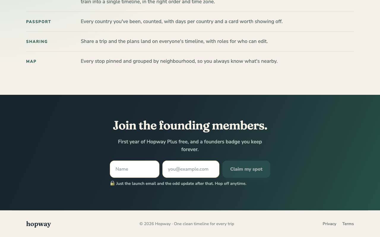 Hopway screenshot 2