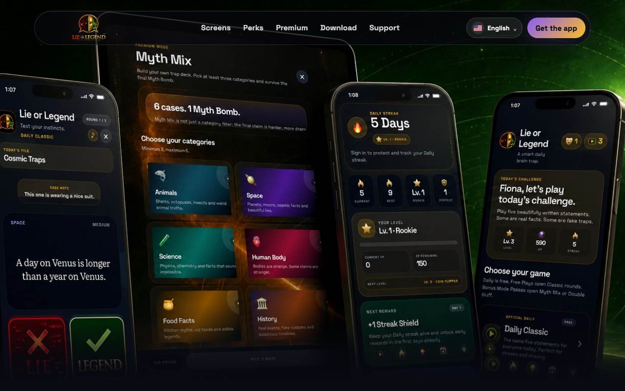 Lie or Legend screenshot 1