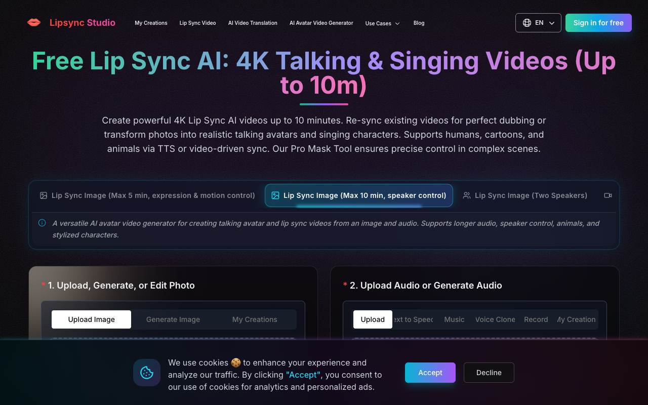 Lipsync Studio screenshot 1