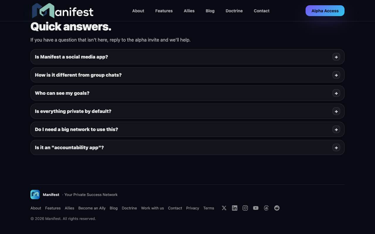 Manifest screenshot 8