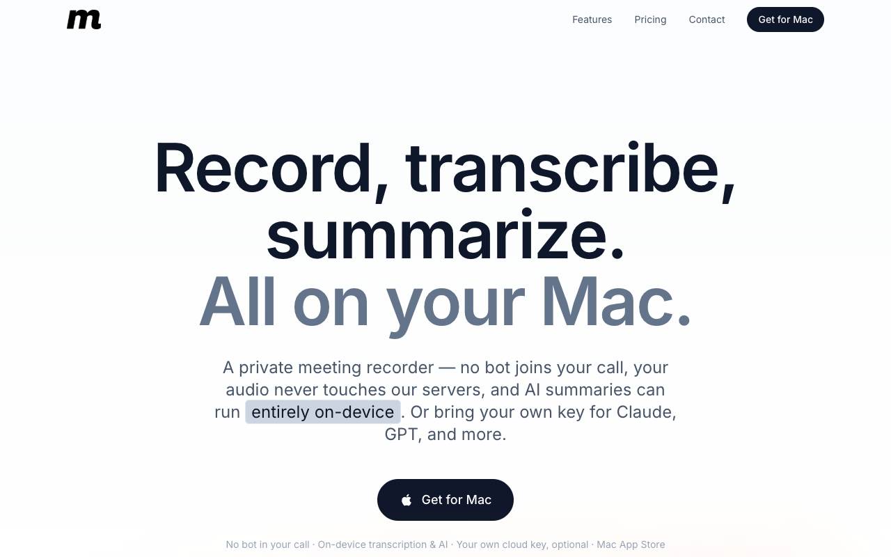 MeetingMemo screenshot 1
