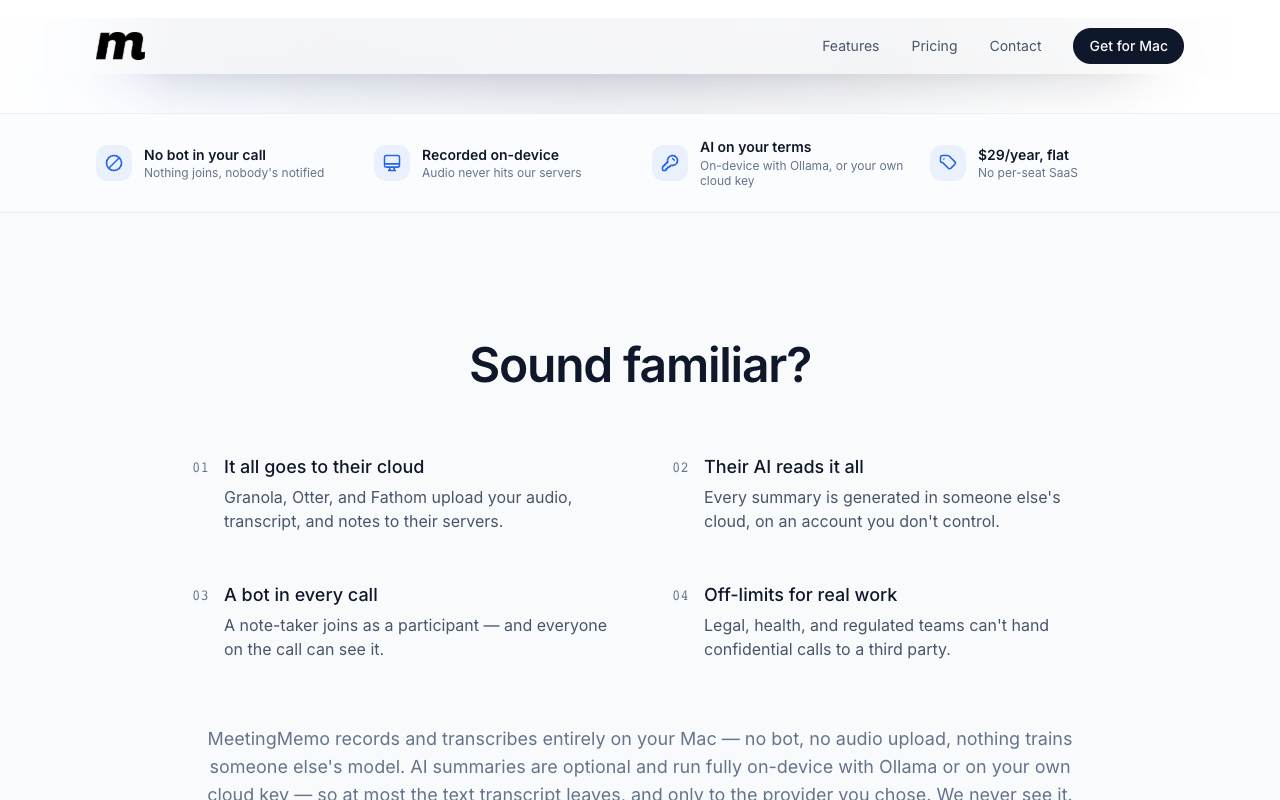 MeetingMemo screenshot 2