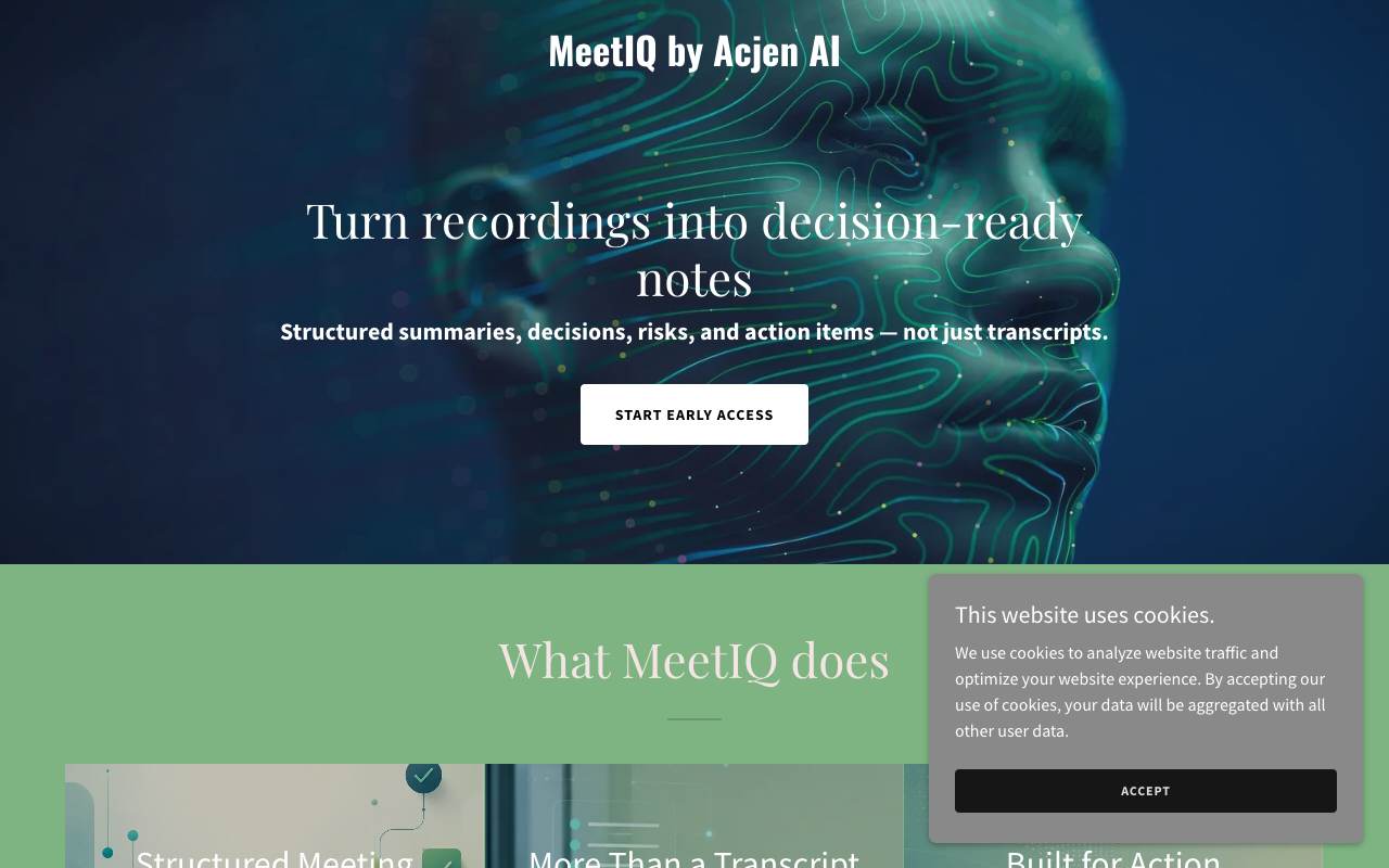 MeetIQ by Acjen AI screenshot 1