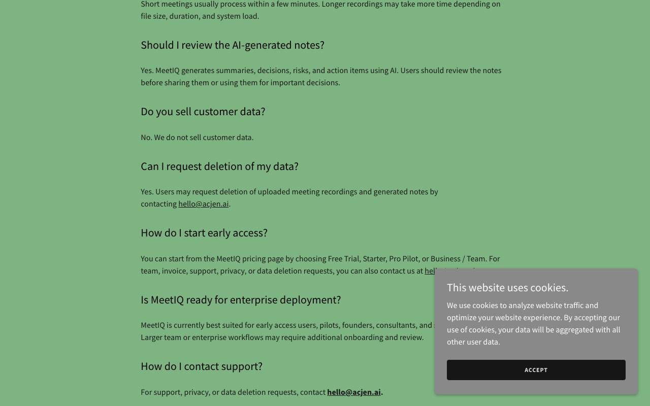 MeetIQ by Acjen AI screenshot 7