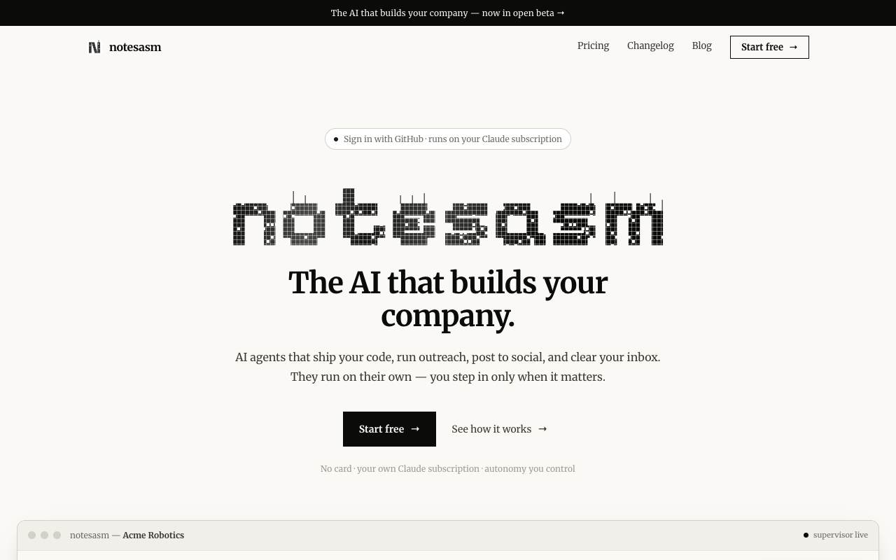 Notes ASM screenshot 1