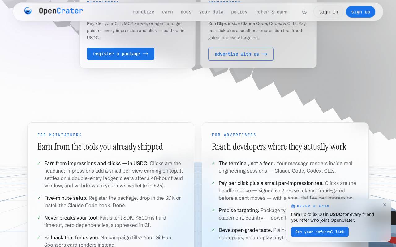 OpenCrater screenshot 3