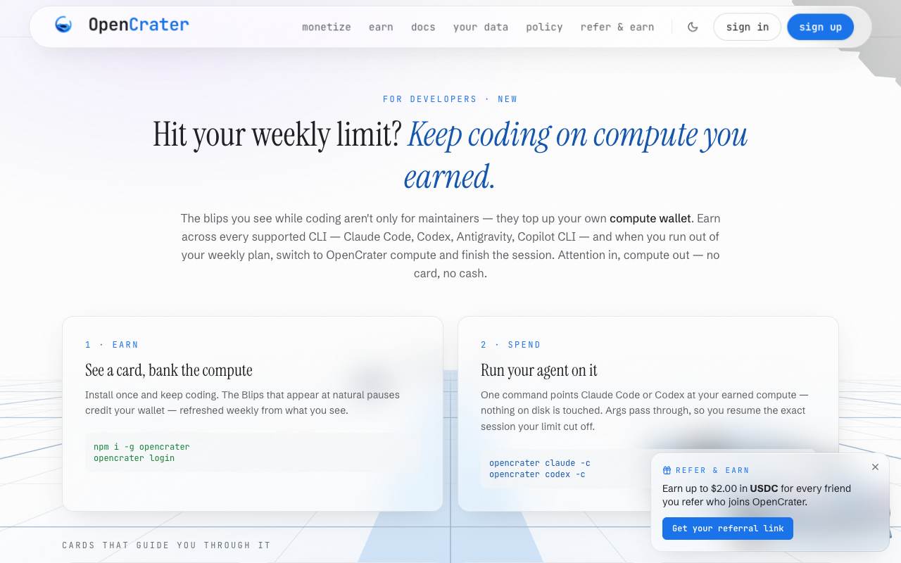 OpenCrater screenshot 4