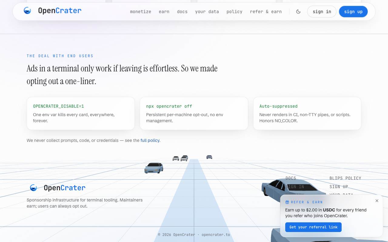 OpenCrater screenshot 6