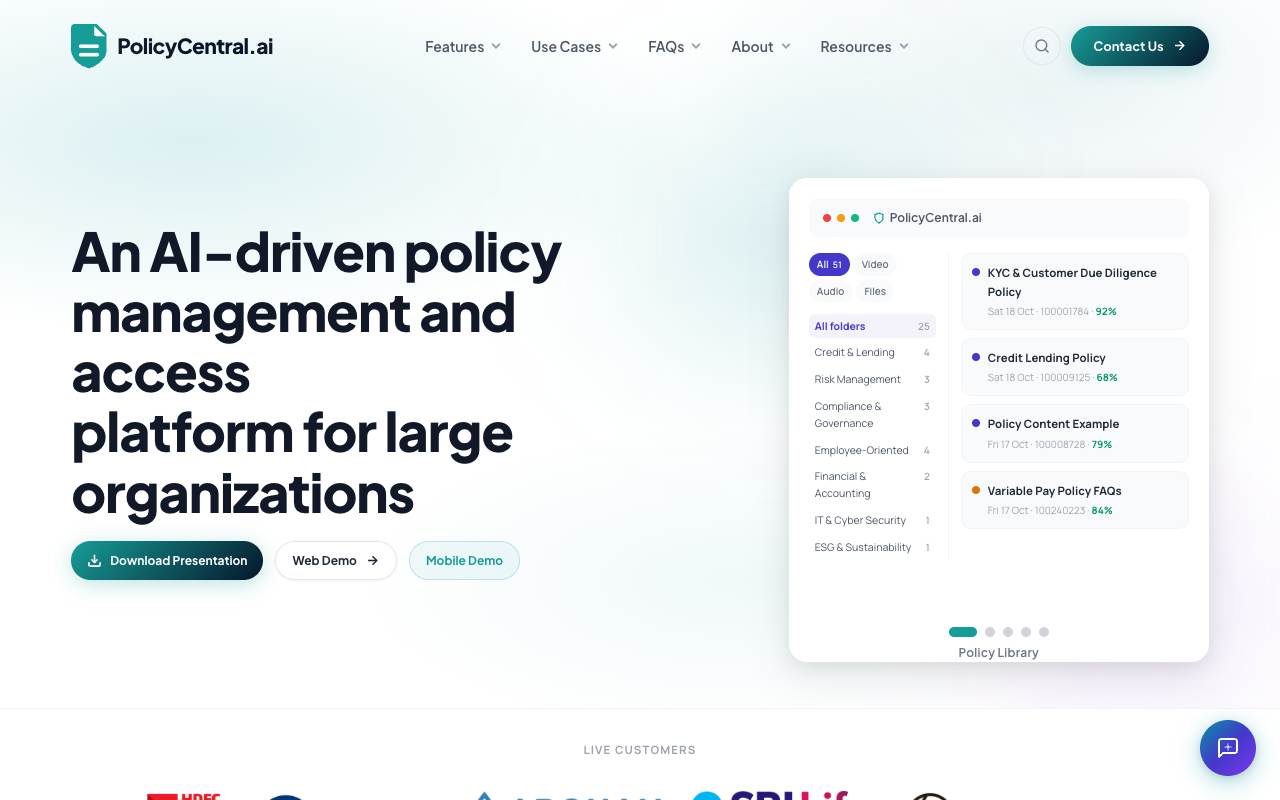 PolicyCentral.ai screenshot 1