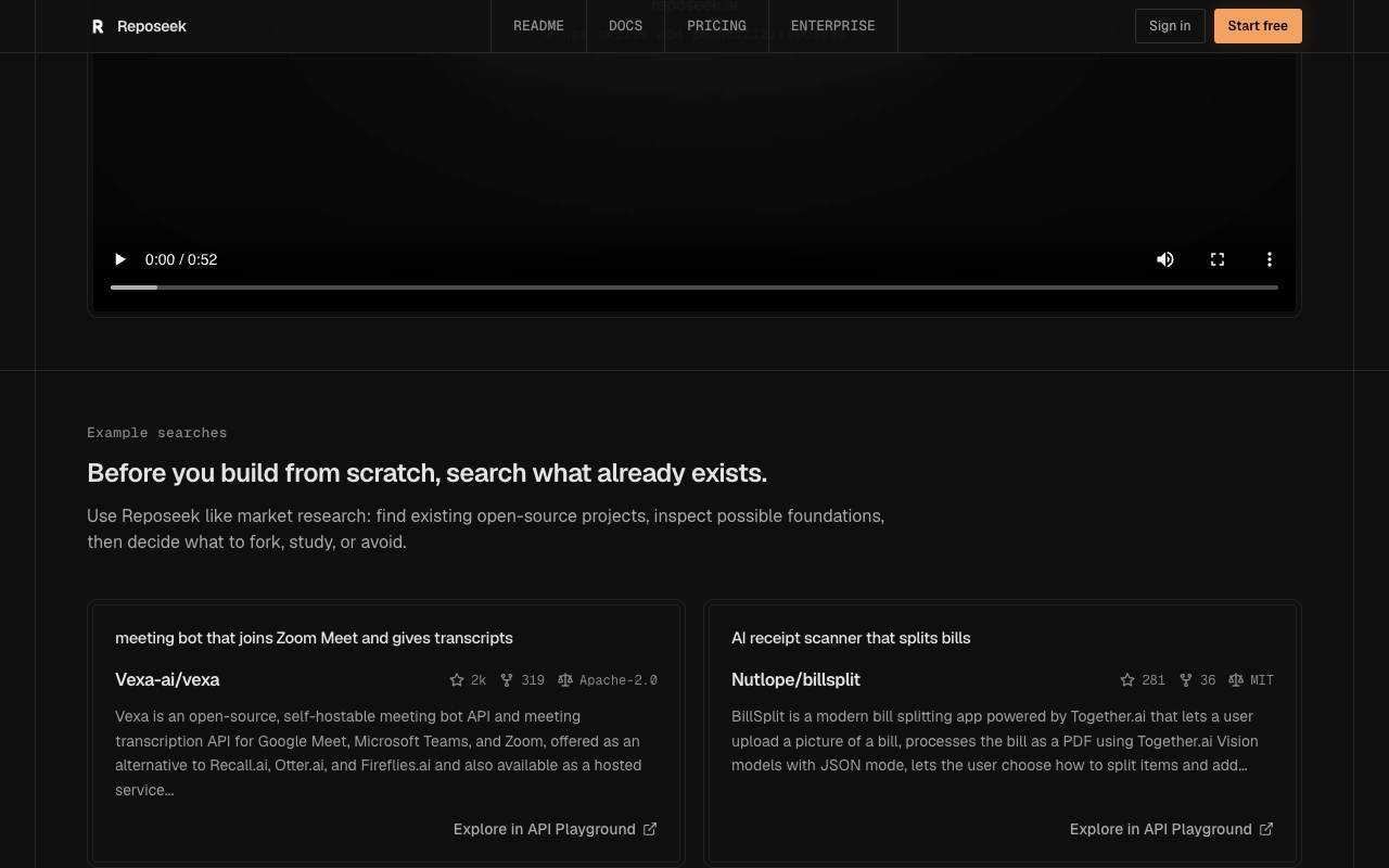 Reposeek screenshot 3