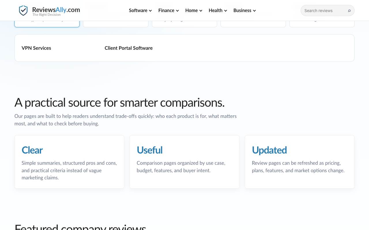 ReviewsAlly.com screenshot 2