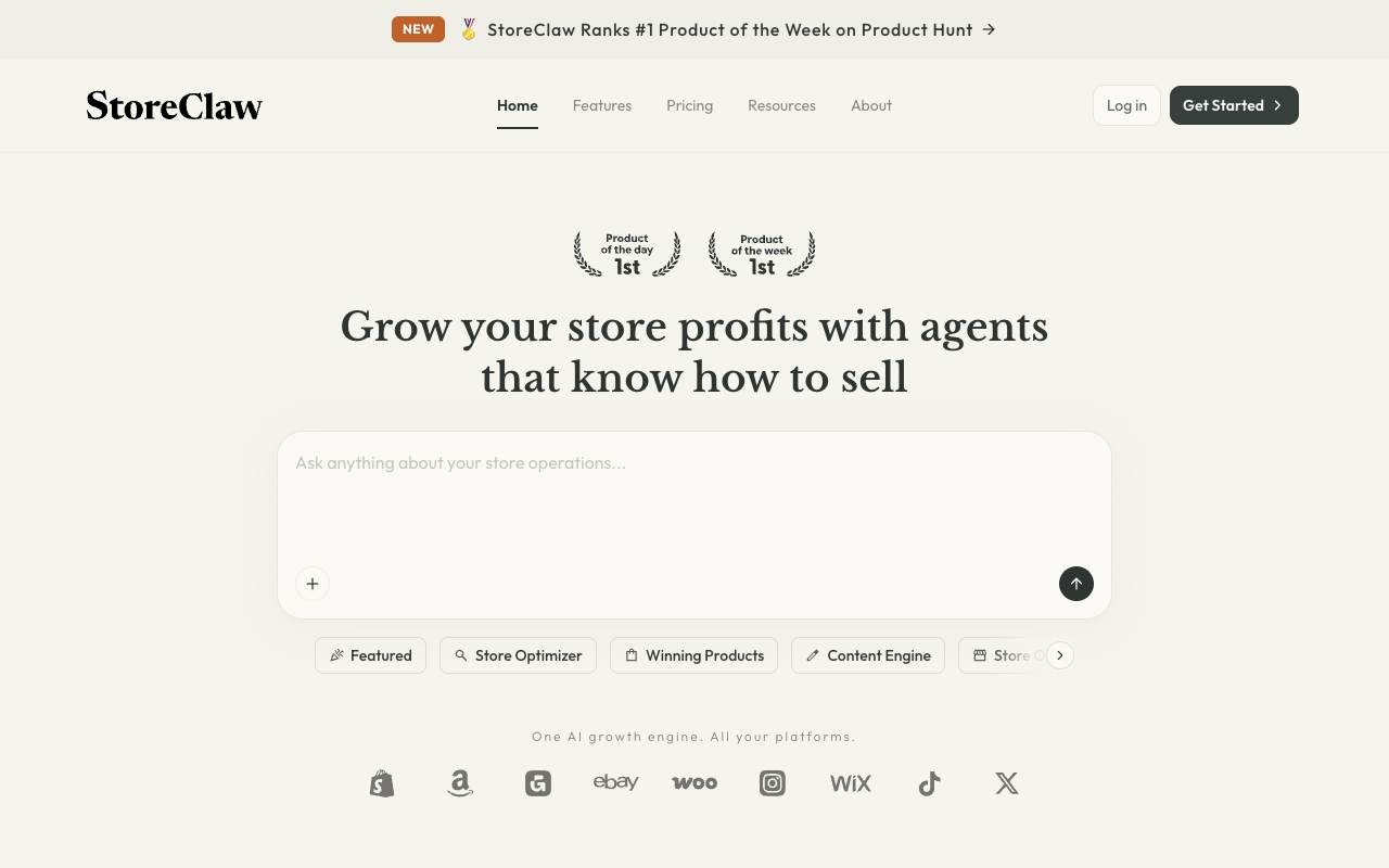 StoreClaw screenshot 1