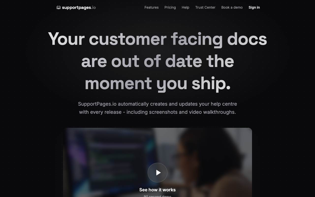 SupportPages screenshot 1