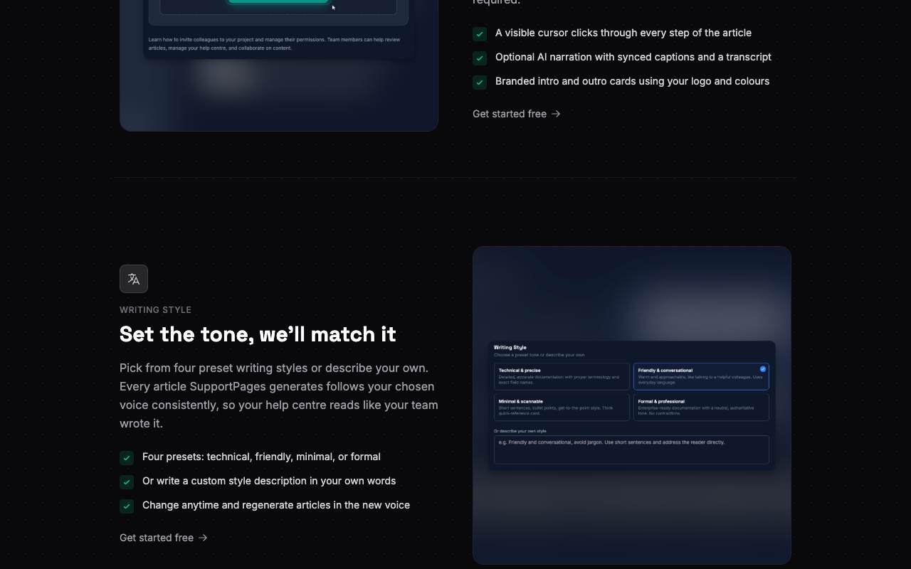 SupportPages screenshot 5