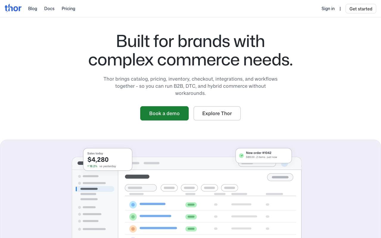 Thor Commerce screenshot 1