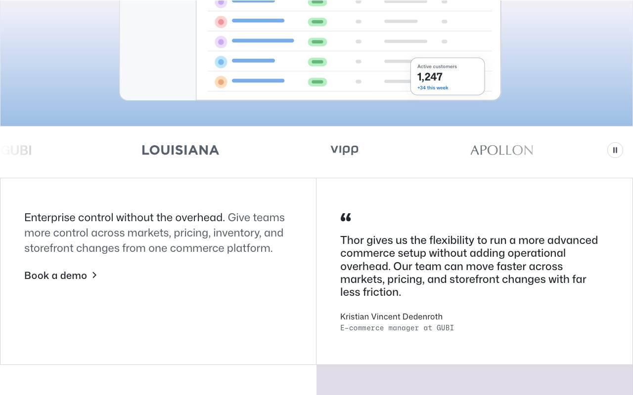 Thor Commerce screenshot 2