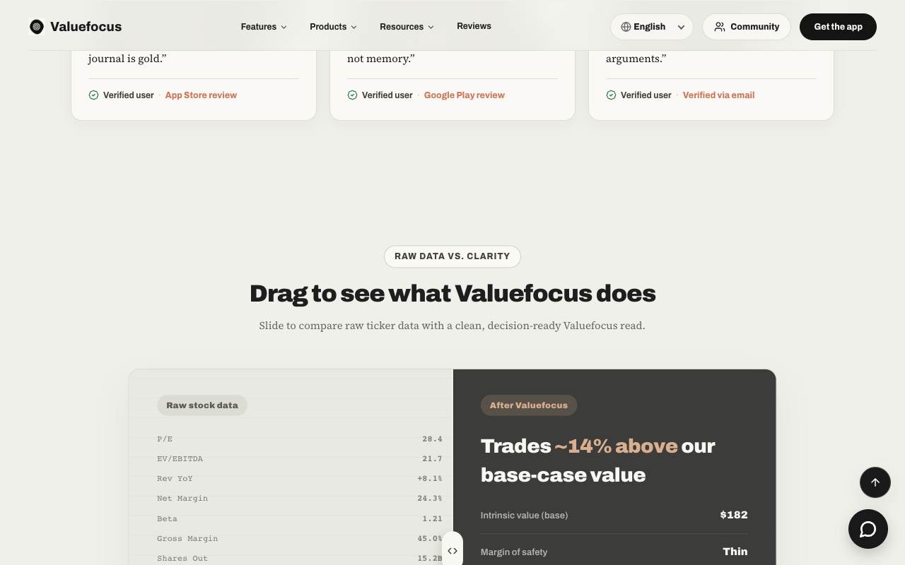 Valuefocus screenshot 3