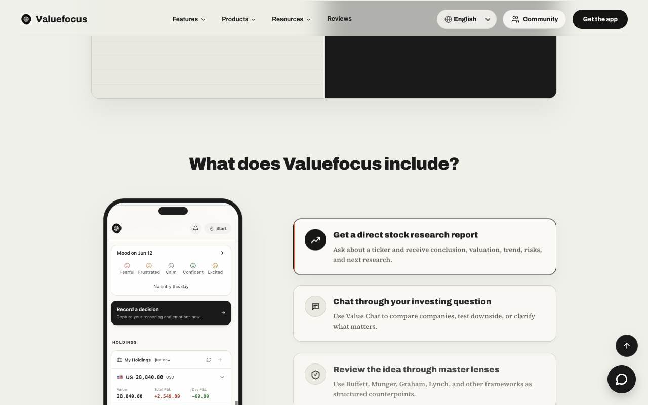 Valuefocus screenshot 4