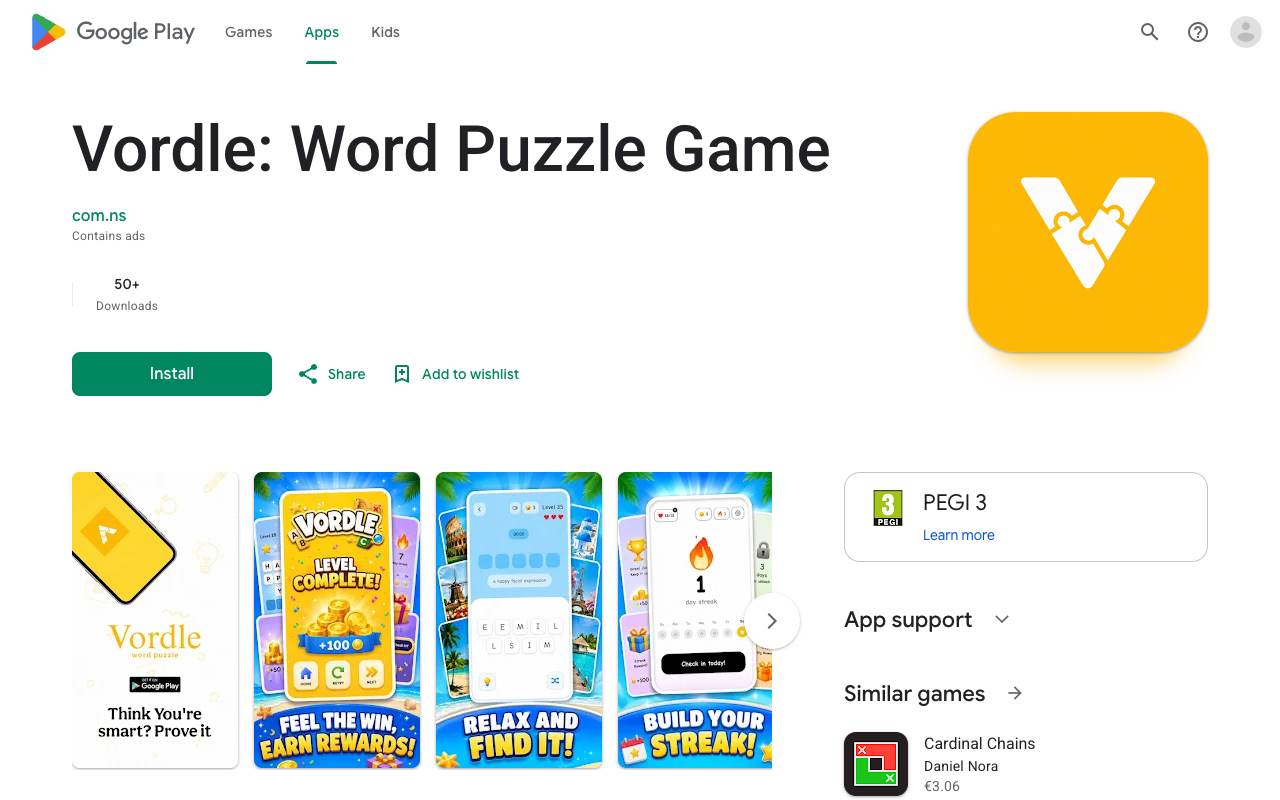Vordle screenshot 1