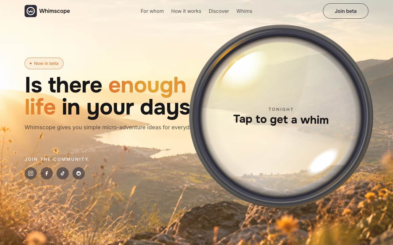 Whimscope screenshot 1